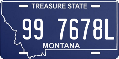 MT license plate 997678L