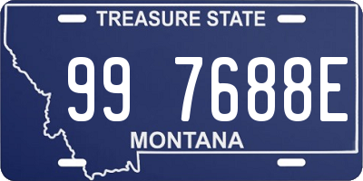 MT license plate 997688E