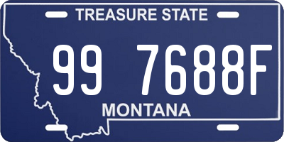 MT license plate 997688F