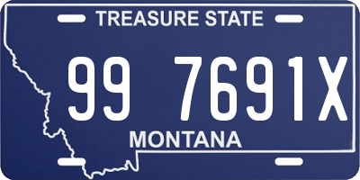 MT license plate 997691X