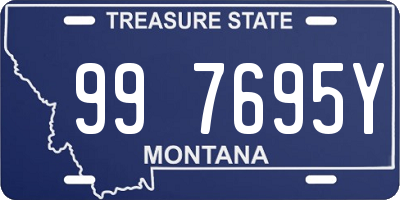 MT license plate 997695Y