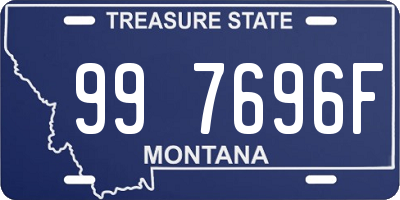 MT license plate 997696F