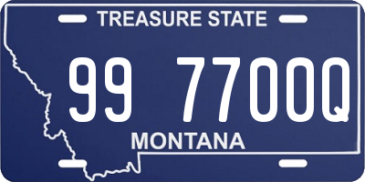 MT license plate 997700Q