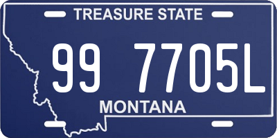 MT license plate 997705L