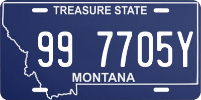 MT license plate 997705Y