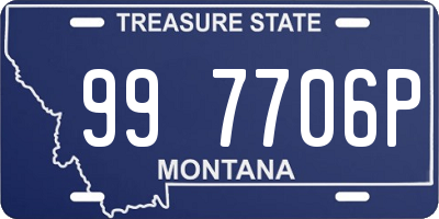 MT license plate 997706P