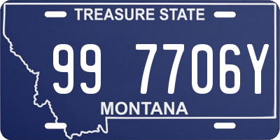 MT license plate 997706Y