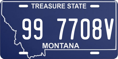 MT license plate 997708V