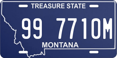 MT license plate 997710M