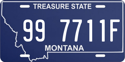 MT license plate 997711F