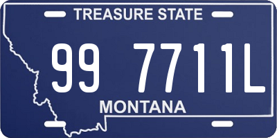 MT license plate 997711L