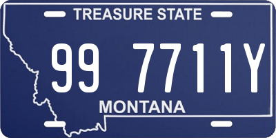 MT license plate 997711Y