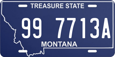 MT license plate 997713A