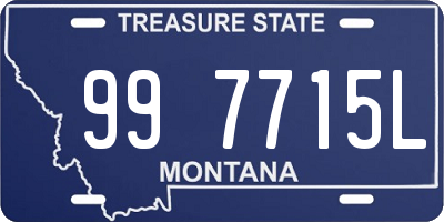 MT license plate 997715L