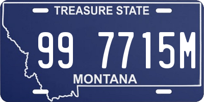 MT license plate 997715M