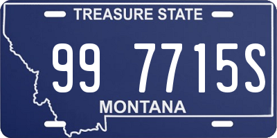 MT license plate 997715S