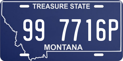 MT license plate 997716P