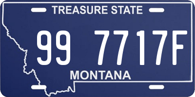 MT license plate 997717F