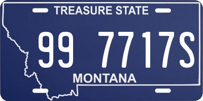 MT license plate 997717S