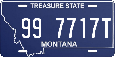 MT license plate 997717T