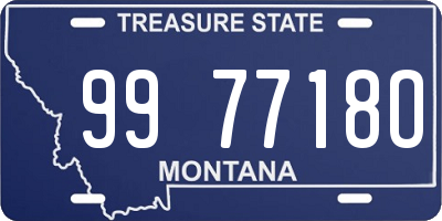 MT license plate 997718O