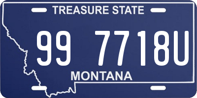 MT license plate 997718U