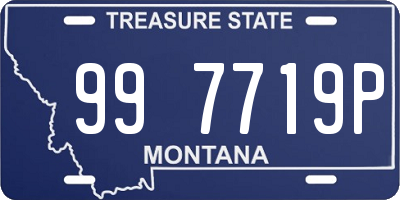 MT license plate 997719P