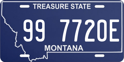 MT license plate 997720E