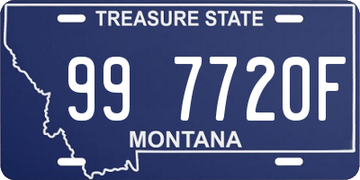 MT license plate 997720F