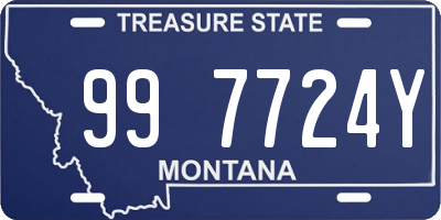 MT license plate 997724Y