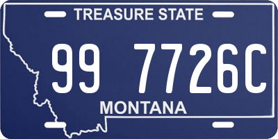 MT license plate 997726C