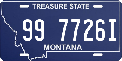 MT license plate 997726I