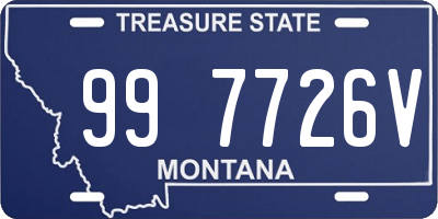 MT license plate 997726V