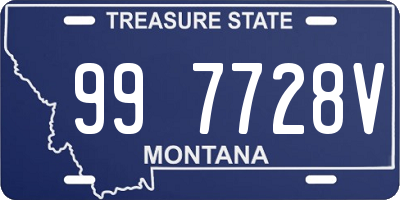 MT license plate 997728V