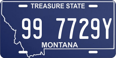 MT license plate 997729Y