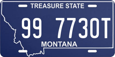 MT license plate 997730T