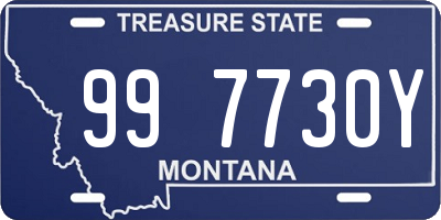 MT license plate 997730Y