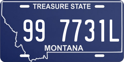 MT license plate 997731L