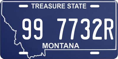 MT license plate 997732R