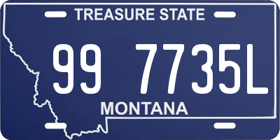 MT license plate 997735L