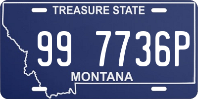 MT license plate 997736P