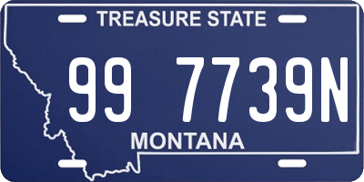 MT license plate 997739N