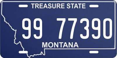 MT license plate 997739O