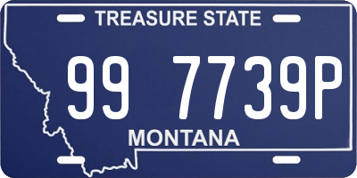 MT license plate 997739P