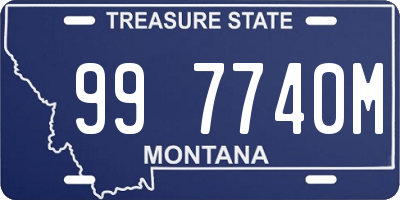 MT license plate 997740M