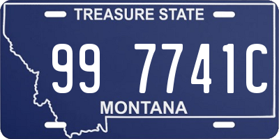 MT license plate 997741C