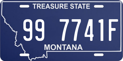 MT license plate 997741F