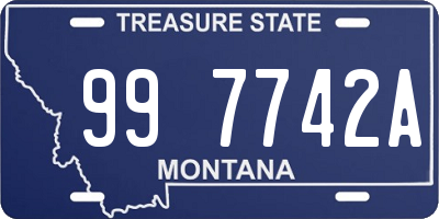 MT license plate 997742A