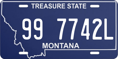 MT license plate 997742L