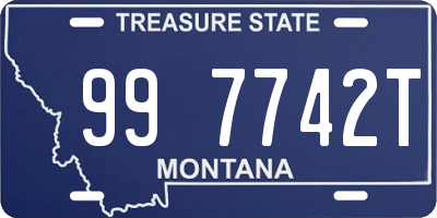 MT license plate 997742T